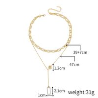 1 Piece Fashion Solid Color Alloy Chain Women's Necklace sku image 4
