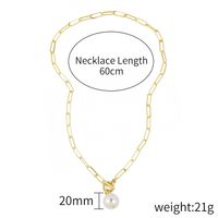 1 Piece Fashion Solid Color Alloy Chain Women's Necklace sku image 1