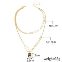 1 Piece Fashion Solid Color Alloy Chain Women's Necklace sku image 13