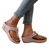 Women's Fashion Solid Color T-strap Sandals Boots High Heel Slippers main image 2