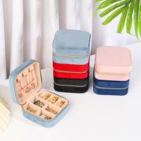 1 Piece Simple Style Solid Color Flannel Jewelry Boxes main image 4