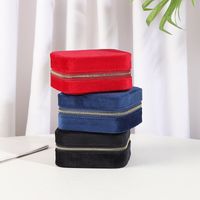 1 Piece Simple Style Solid Color Flannel Jewelry Boxes main image 3