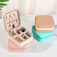 1 Piece Simple Style Pu Leather Jewelry Boxes main image 1