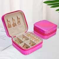 Elegant Vintage Style Solid Color Pu Leather Jewelry Boxes sku image 1
