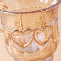 1 Pair Fashion Heart Shape Alloy Valentine's Day Women's Drop Earrings main image 4