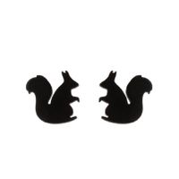 Simple Style Animal Stainless Steel Hollow Out Ear Studs 1 Pair sku image 18