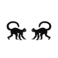 Simple Style Animal Stainless Steel Hollow Out Ear Studs 1 Pair sku image 21