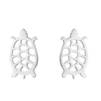 Simple Style Animal Stainless Steel Hollow Out Ear Studs 1 Pair sku image 8