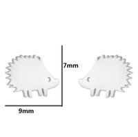 Simple Style Animal Stainless Steel Hollow Out Ear Studs 1 Pair sku image 6