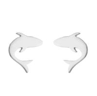Simple Style Animal Stainless Steel Ear Studs 1 Pair sku image 1