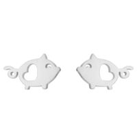 Simple Style Animal Stainless Steel Ear Studs 1 Pair sku image 3