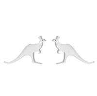 1 Pair Simple Style Animal Titanium Steel Plating Ear Studs sku image 4