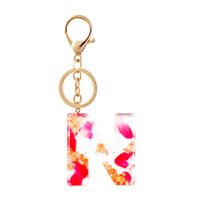 1 Piece Fashion Letter Alloy Epoxy Unisex Bag Pendant Keychain sku image 4
