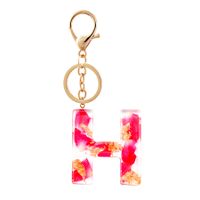 1 Piece Fashion Letter Alloy Epoxy Unisex Bag Pendant Keychain sku image 1