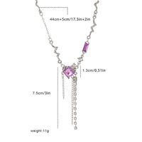 1 Piece Sweet Heart Shape Alloy Inlay Zircon Women's Necklace main image 5