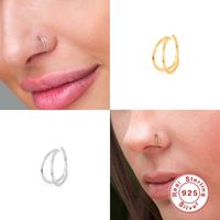 1 Piece Fashion Solid Color Silver Plating Nose Ring main image 4