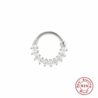 1 Piece Fashion Circle Silver Plating Inlay Zircon Nose Ring sku image 8