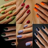 Elegant Solid Color Abs Nail Patches 1 Set main image 4