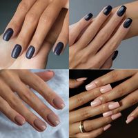 Elegant Solid Color Abs Nail Patches 1 Set main image 1