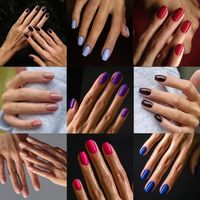 Elegant Solid Color Abs Nail Patches 1 Set main image 2