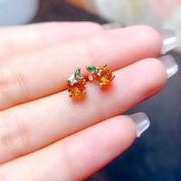 1 Piece 1 Pair Simple Style Fruit Copper Plating Women's Rings Earrings Necklace sku image 5