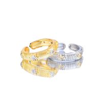 1 Piece Retro Geometric Copper Plating Zircon Women's Rings Bracelets main image 5
