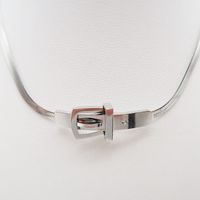 Mode Geometrisch Titan Stahl Überzug Halsband main image 2