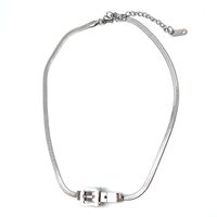 Fashion Geometric Titanium Steel Plating Choker main image 3