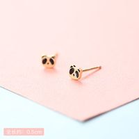 Lady Crown Bow Knot Sterling Silver Plating Inlay Zircon Ear Studs 1 Pair sku image 15