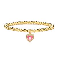 Fashion Devil's Eye Copper 18k Gold Plated Zircon Bracelets In Bulk sku image 5