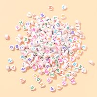 200 Pieces Per Pack Arylic Letter Beads sku image 34