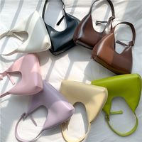 Women's All Seasons Pu Leather Solid Color Fashion Pillow Shape Zipper Underarm Bag main image 5