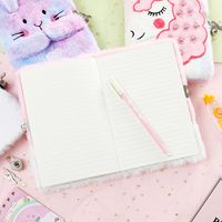 2023 New Cartoon Children's Plush Notebook Unicorn Diary Student Cute Bunny Gift Journal Book main image 2