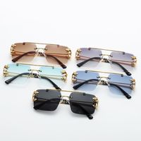 Fashion Geometric Pc Square Frameless Men's Sunglasses main image 5