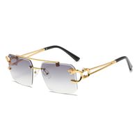 Fashion Geometric Pc Square Frameless Men's Sunglasses sku image 2