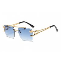 Fashion Geometric Pc Square Frameless Men's Sunglasses sku image 4