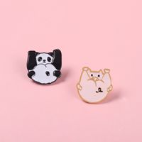 Mignon Animal Panda Alliage Placage Unisexe Broches main image 6