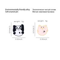 Cute Animal Panda Alloy Plating Unisex Brooches main image 3