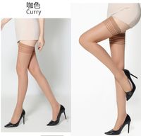 Women's Fashion Solid Color Cored Wire Spandex Patchwork Tights A Pair sku image 3