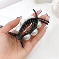 Fashion Solid Color Plastic Plating Hair Claws 1 Piece sku image 2