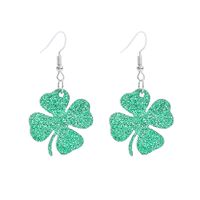 1 Paire Style Ethnique Géométrique Arylique Impression Saint Patrick Femmes Des Boucles D'oreilles sku image 1