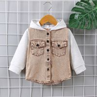 Fashion Color Block Cotton Boys Outerwear sku image 12