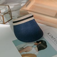 Women's Simple Style Solid Color Flat Eaves Sun Hat main image 5