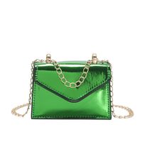 Women's Pu Leather Solid Color Fashion Square Flip Cover Crossbody Bag sku image 2