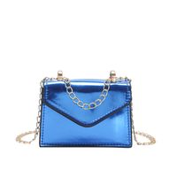 Women's Pu Leather Solid Color Fashion Square Flip Cover Crossbody Bag sku image 3