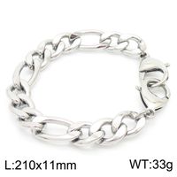 1 Piece Hip-hop Geometric Titanium Steel Men's Bracelets sku image 5