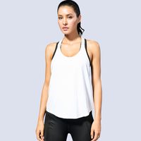 Simple Style Solid Color Polyester Round Neck Backless Active Tops Vest main image 3