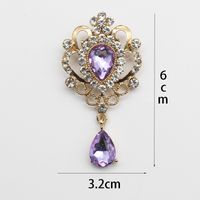 Simple Style Water Droplets Alloy Inlay Rhinestones Unisex Brooches main image 5