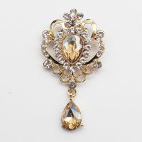 Simple Style Water Droplets Alloy Inlay Rhinestones Unisex Brooches sku image 1