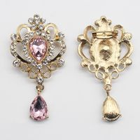 Simple Style Water Droplets Alloy Inlay Rhinestones Unisex Brooches main image 2